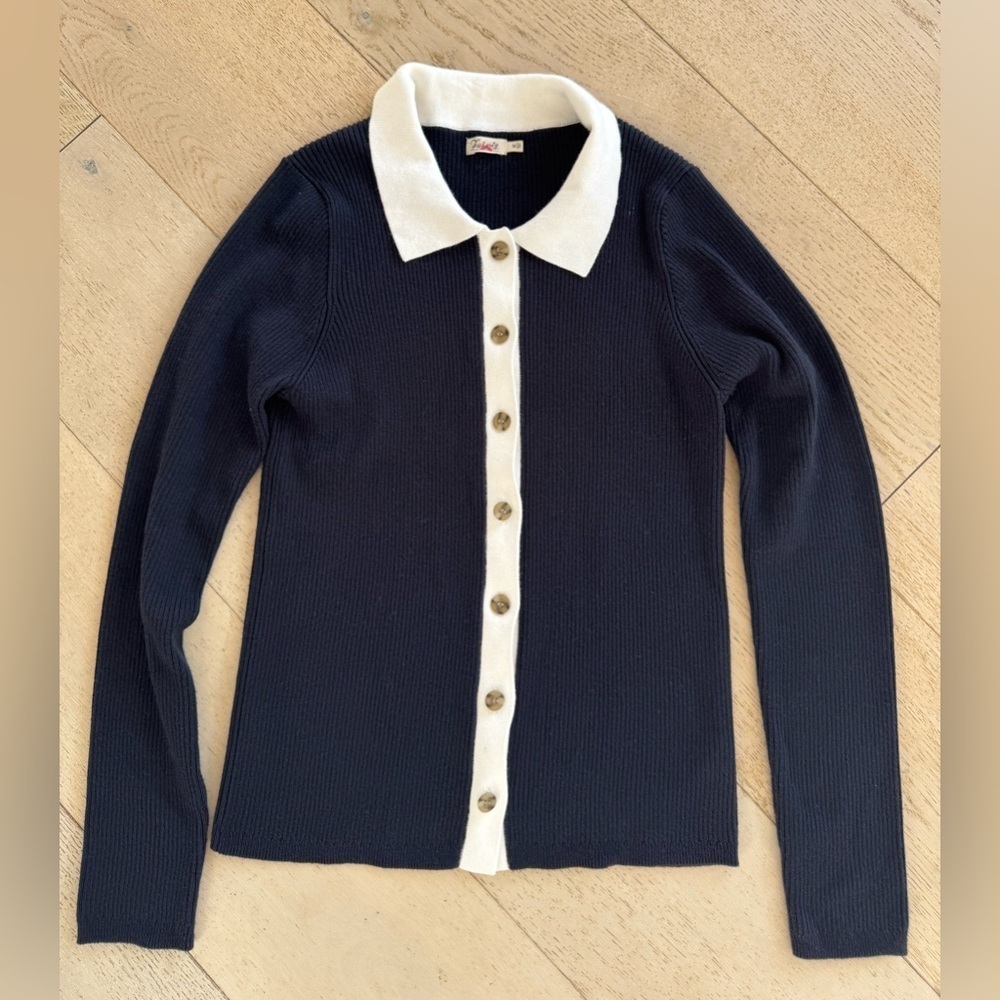 FAHERTY mikki cardigan in navy M - Picture 5 of 9